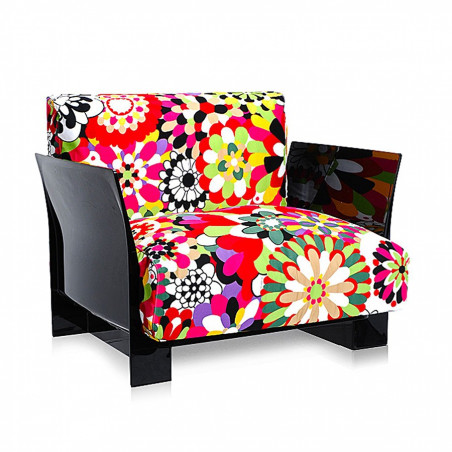 Fauteuil Pop Missoni / structure noire