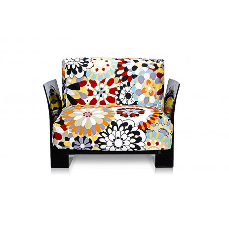 Fauteuil Pop Missoni / structure noire