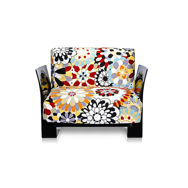 Fauteuil Pop Missoni / structure noire