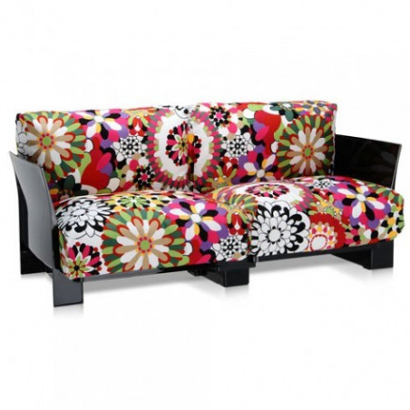 Canapé Pop Missoni 2 places / structure noire