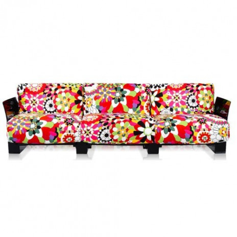 Canapé Pop Missoni 3 places / structure noire