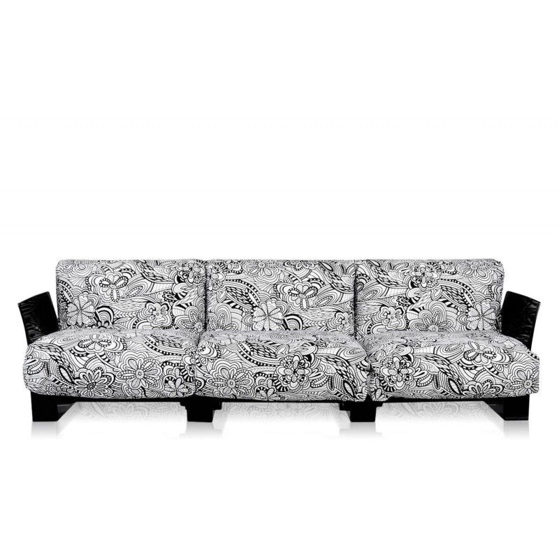 Canapé Pop Missoni 3 places / structure noire