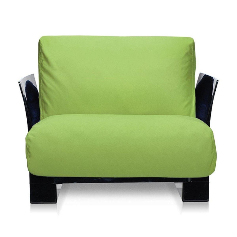 Fauteuil Pop Cotton / structure noire