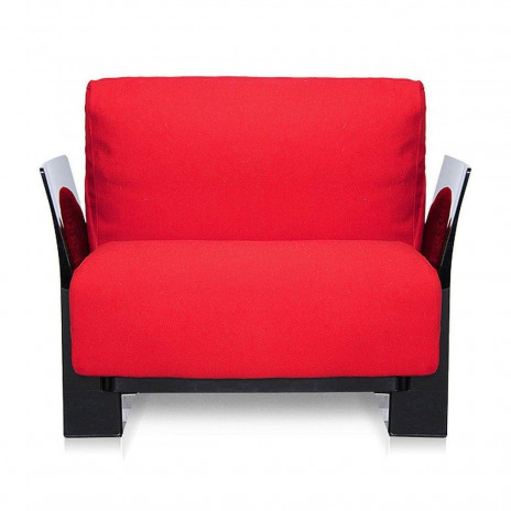 Fauteuil Pop Cotton / structure noire