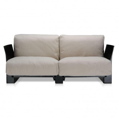 Canapé Pop Cotton 2 places / structure noire