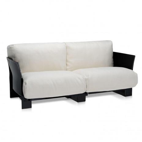 Canapé Pop Cotton 2 places / structure noire
