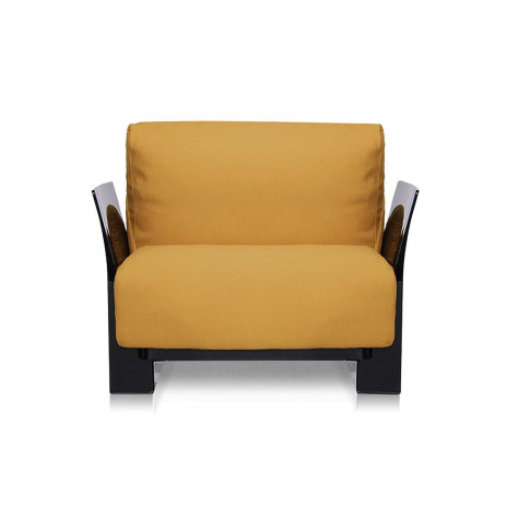 Fauteuil Pop Trevira / structure noire