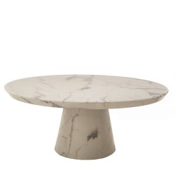 Table basse marble look white