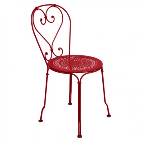 Chaise 1900 coquelicot