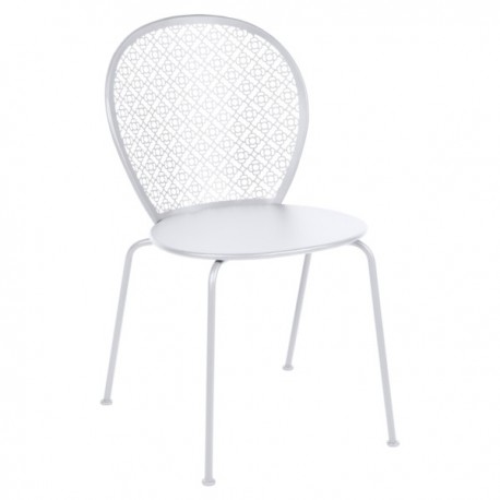 Chaise Lorette blanc coton