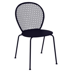 Chaise Lorette bleu abysse