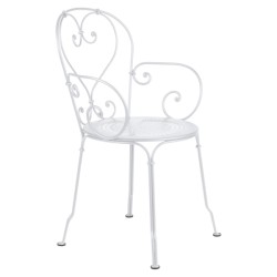 Fauteuil 1900 blanc coton