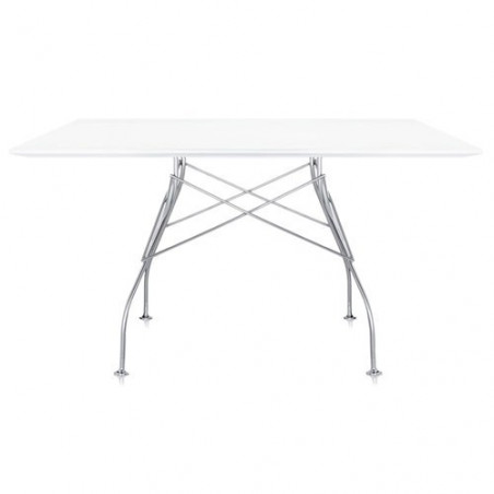 Table Glossy / plateau carré in laminé