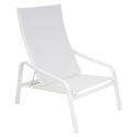 Fauteuil bas ALIZE blanc coton