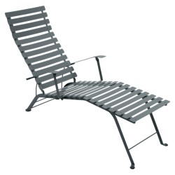 Chaise longue Bistro gris orage