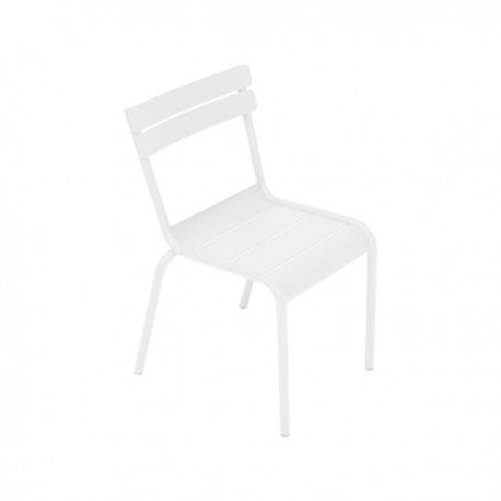 Chaise enfant Luxembourg blanc coton