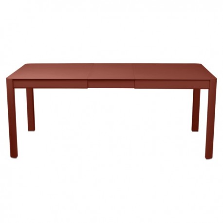 Table extensible Ribambelle ocre rouge