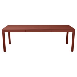 Table extensible Ribambelle ocre rouge