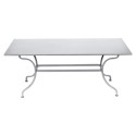 Table rectangulaire Romane blanc coton