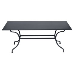 Table rectangulaire Romane anthracite / carbone