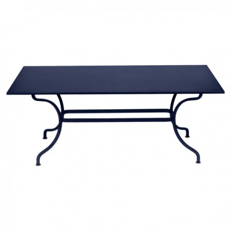 Table rectangulaire Romane bleu abysse