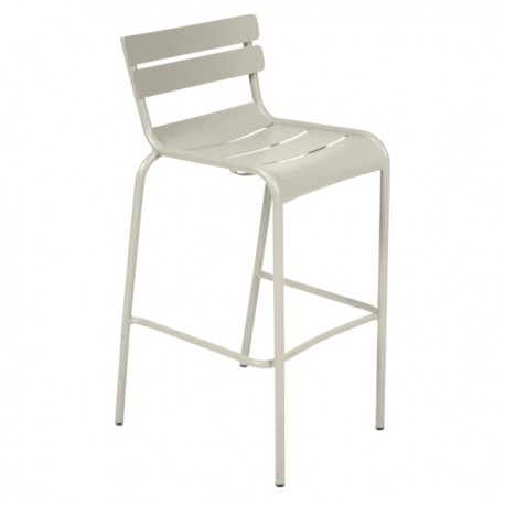 Tabouret de bar Luxembourg gris argile