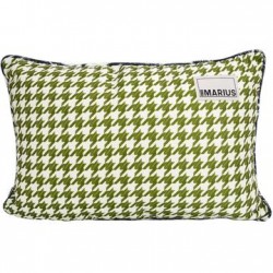 Coussin Pied de Coq Kaki