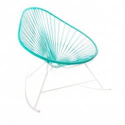 Fauteuil à bascule Acapulco Vert Turquoise