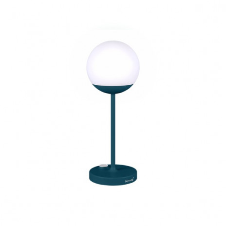 Lampe MOOON! - H 41 cm bleu acapulco