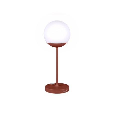 Lampe MOOON! - H 41 cm ocre rouge