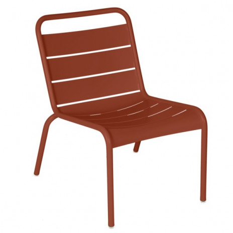 Chaise Lounge LUXEMBOURG ocre rouge