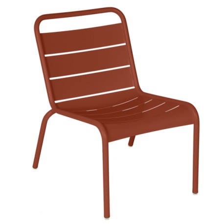 Chaise Lounge LUXEMBOURG ocre rouge