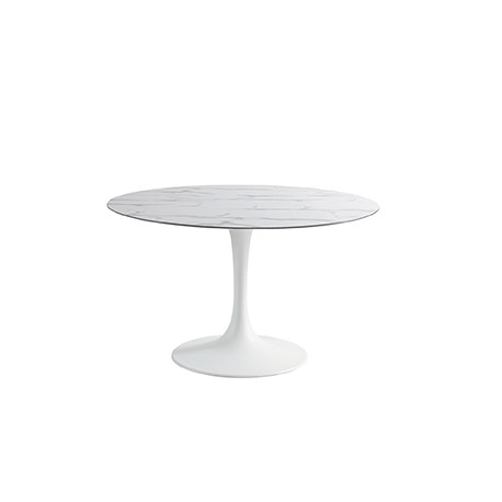 Table ø120 avec dalle de verre