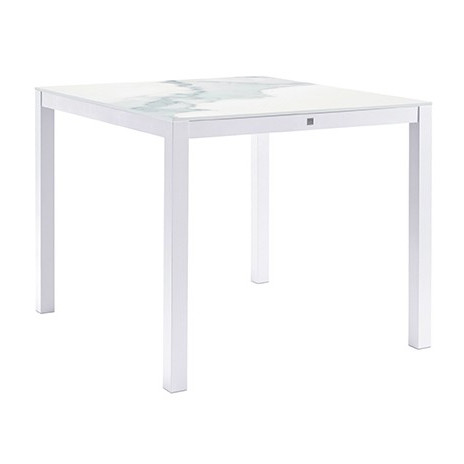 Table repas Kwadra 100x90 (avec plateau céramique)