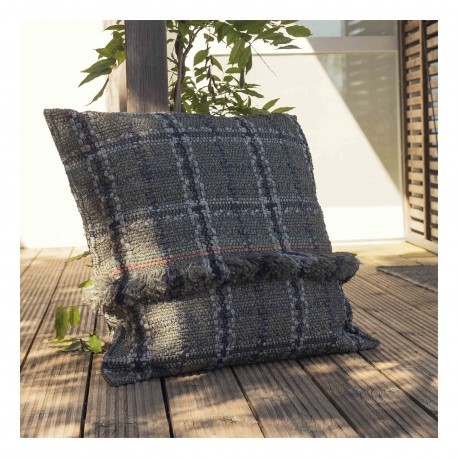 Garden Layers Tartan Green Big Cushion