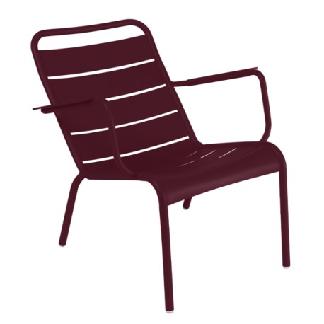 Fauteuil Luxembourg bas Cerise Noire