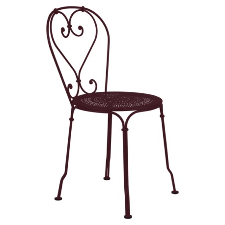 Chaise 1900 cerise noire