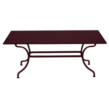 Table rectangulaire Romane cerise noire