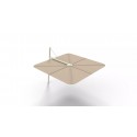 Versa UX parasol déporté ǀ Sand | Carré 3 m | Sand