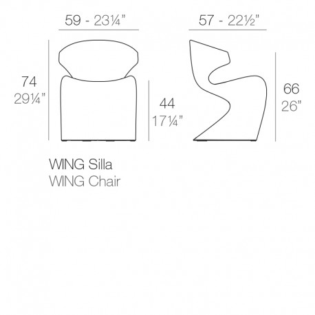 Fauteuil Wing Plan