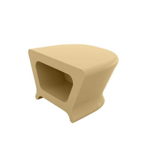 Tabouret Bas PAL Laqué Beige