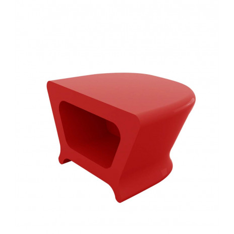 Tabouret Bas PAL Laqué Rouge