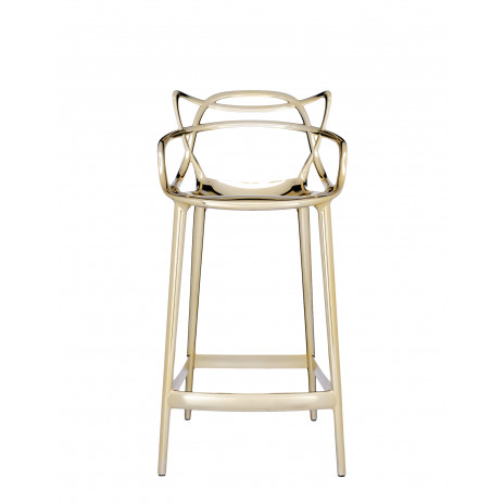 Tabouret Masters métallisé