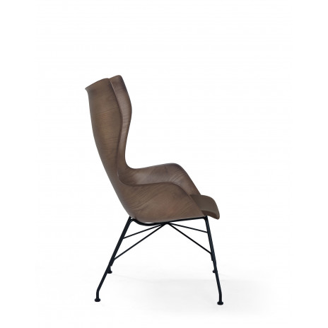 Fauteuil K/Wood Frêne Lamellé avec revêtement