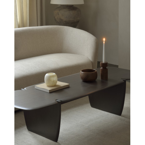 Table basse PI en acajou