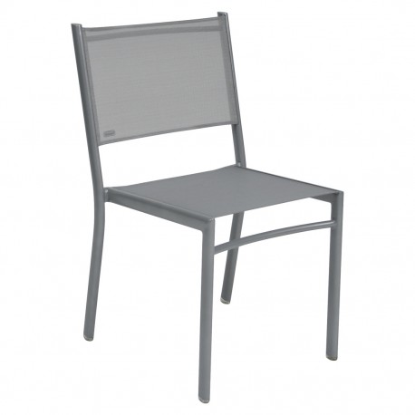 Chaise COSTA gris métal