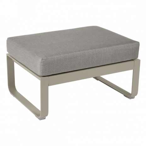 Pouf BELLEVIE taupe grisé