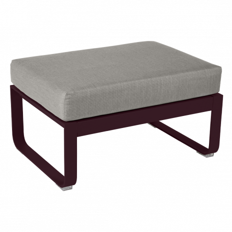 Pouf BELLEVIE taupe grisé