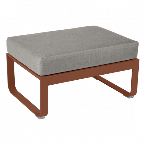 Pouf BELLEVIE taupe grisé