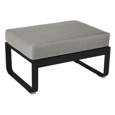 Pouf BELLEVIE taupe grisé